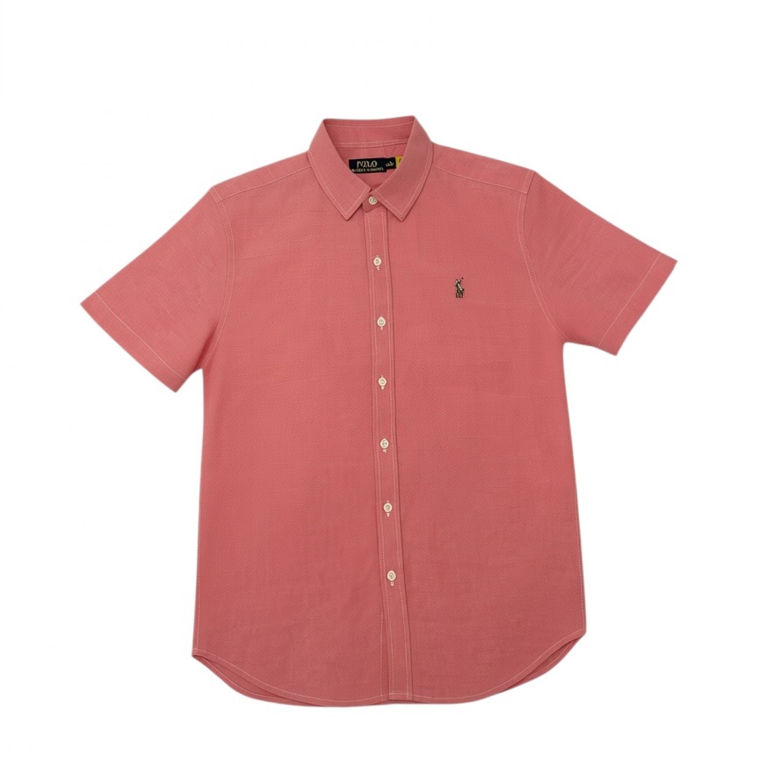 Polo Ralph Lauren Κοντομάνικο Πουκάμισο Ροζ με Λογότυπο